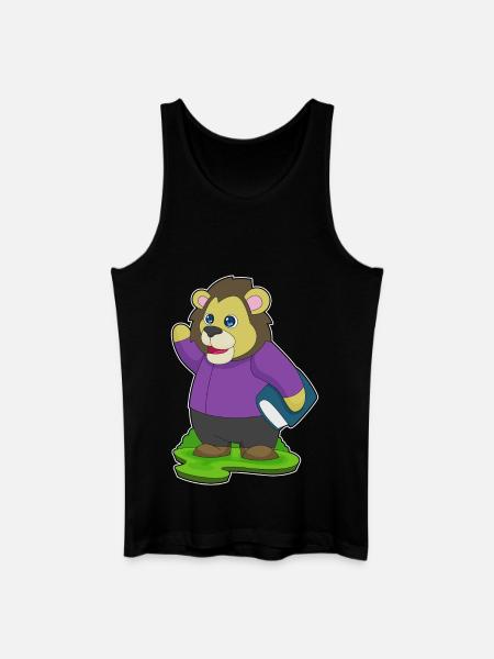 Lion Book - Men’s Organic Tank Top - black