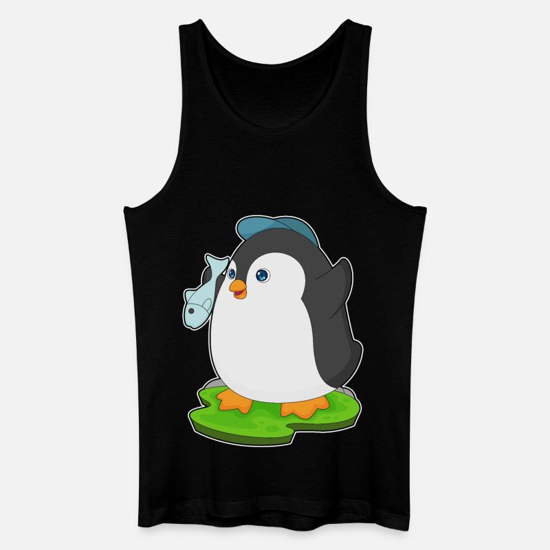 Poisson pingouin - Débardeur bio Homme - noir