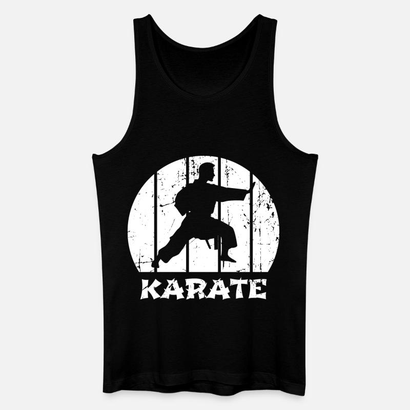 Karateka - Männer Bio Tank Top - Schwarz