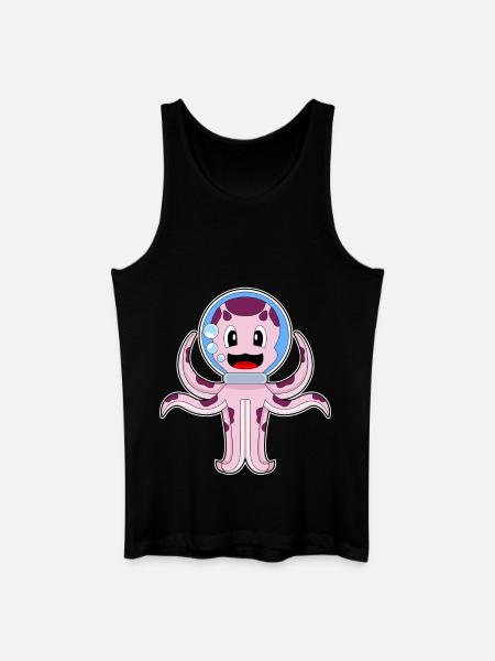 Octopus Aquarium - Men’s Organic Tank Top - black