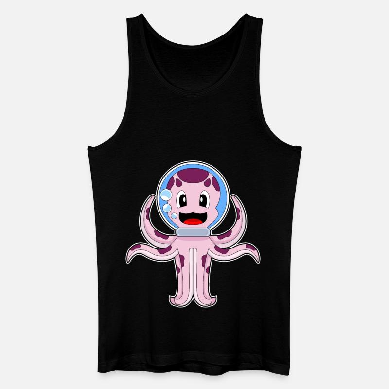 Krake Aquarium - Männer Bio Tank Top - Schwarz