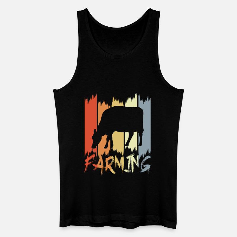 Milchbauer - Männer Bio Tank Top - Schwarz