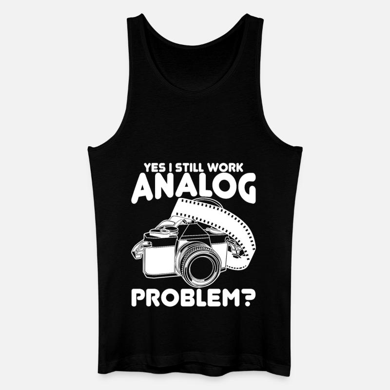 Fotografie Witz - Männer Bio Tank Top - Schwarz
