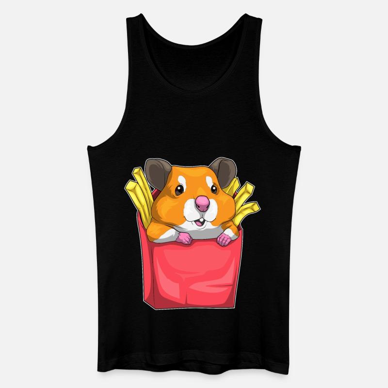 Frites de hamster - Débardeur bio Homme - noir