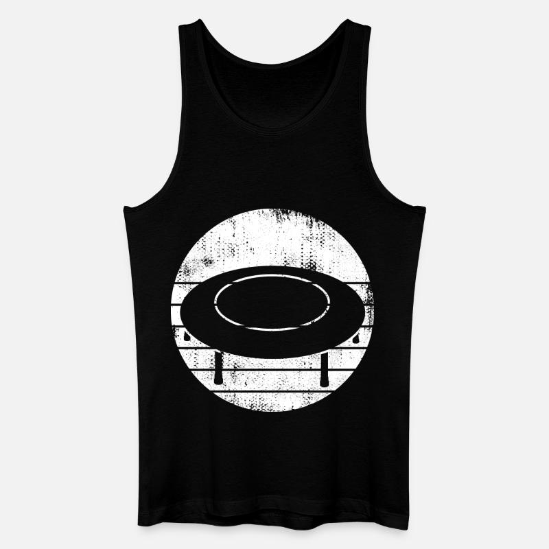 Trampolin Skizze - Männer Bio Tank Top - Schwarz