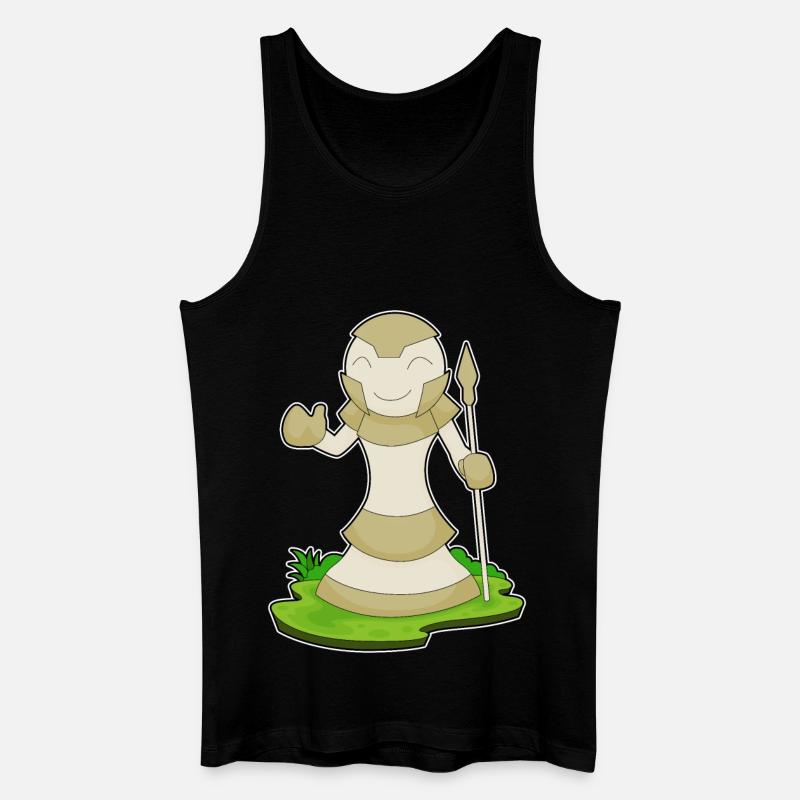 Schachfigur Bauer Schach - Männer Bio Tank Top - Schwarz