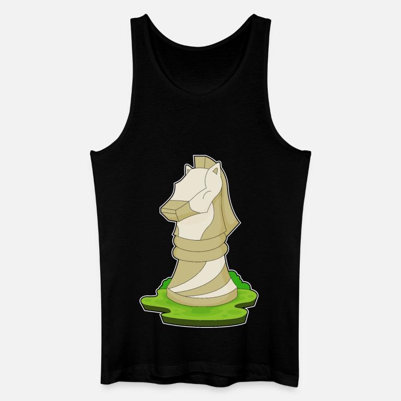 Pièce d’échecs Knight Chess - Débardeur bio Homme - noir