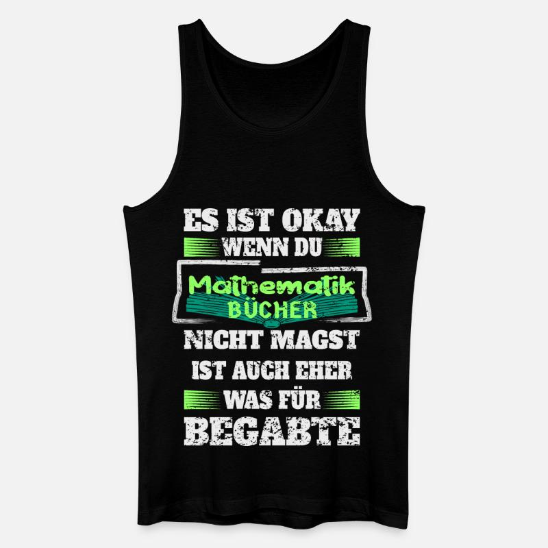 Mathematik Bücher - Männer Bio Tank Top - Schwarz