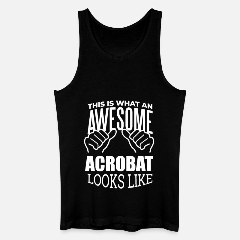 Akrobatik - Männer Bio Tank Top - Schwarz
