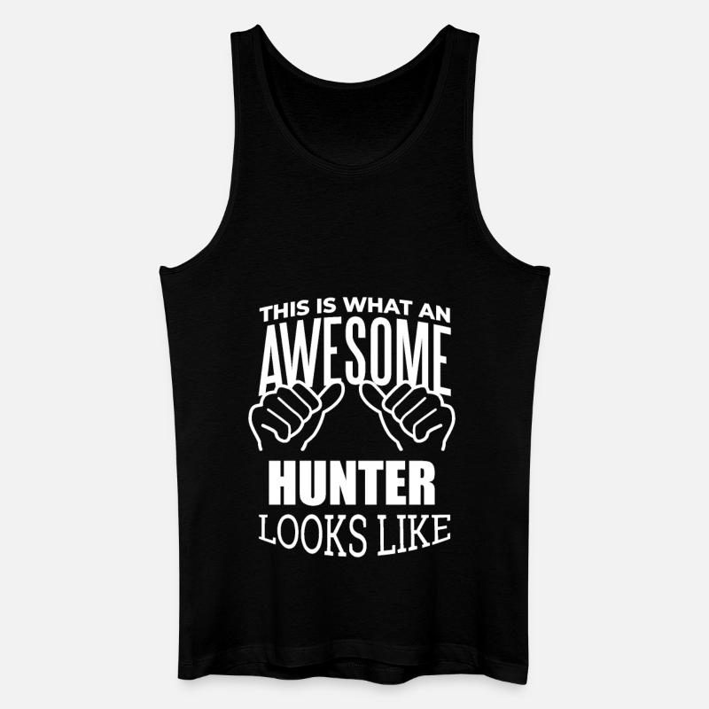 Jäger - Männer Bio Tank Top - Schwarz