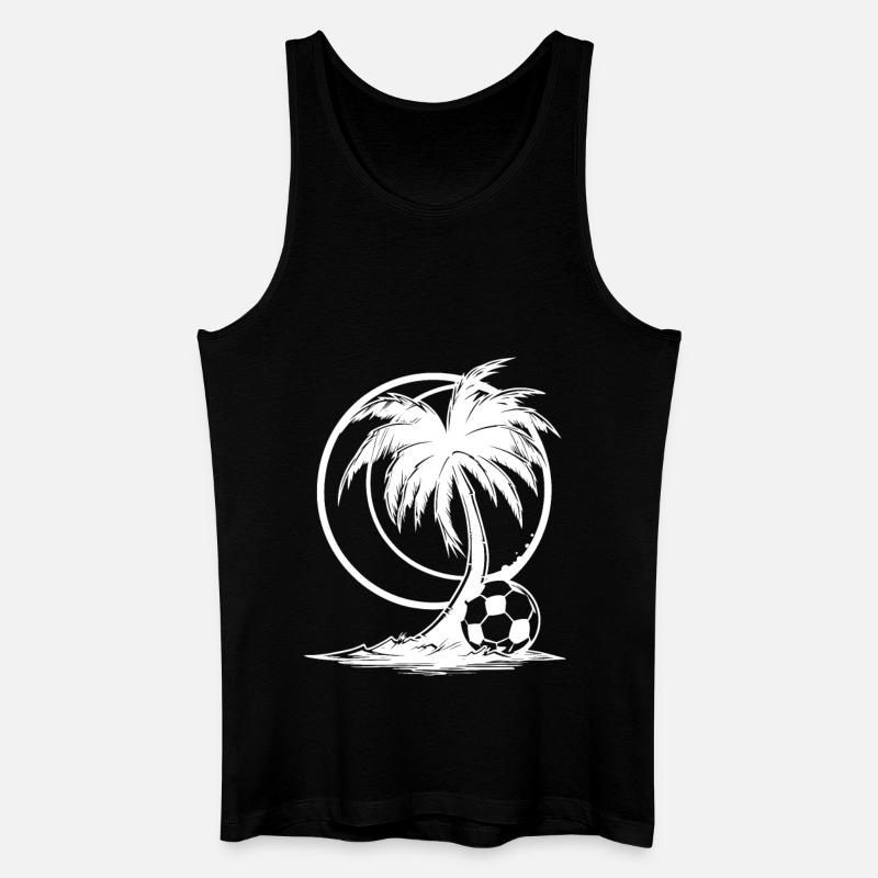 Fußball Grafik - Männer Bio Tank Top - Schwarz