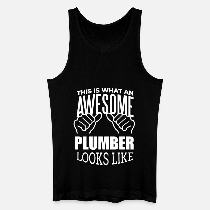 Klempner - Männer Bio Tank Top - Schwarz
