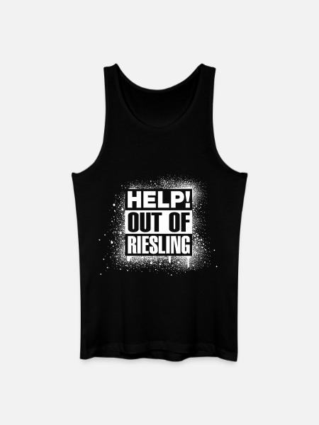 HELP! Out of Riesling - Men’s Organic Tank Top - black