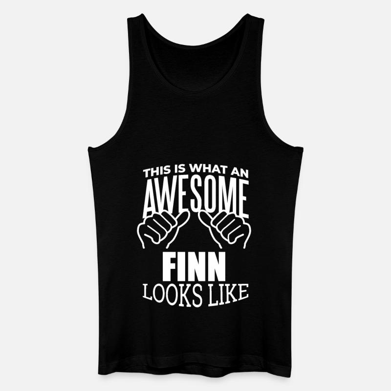 Finnland - Männer Bio Tank Top - Schwarz