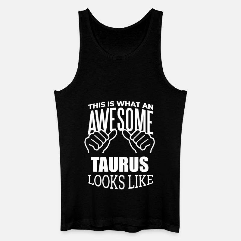 Stier - Männer Bio Tank Top - Schwarz