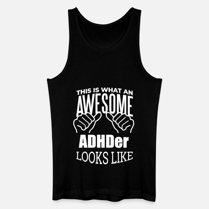 ADHS - Männer Bio Tank Top - Schwarz