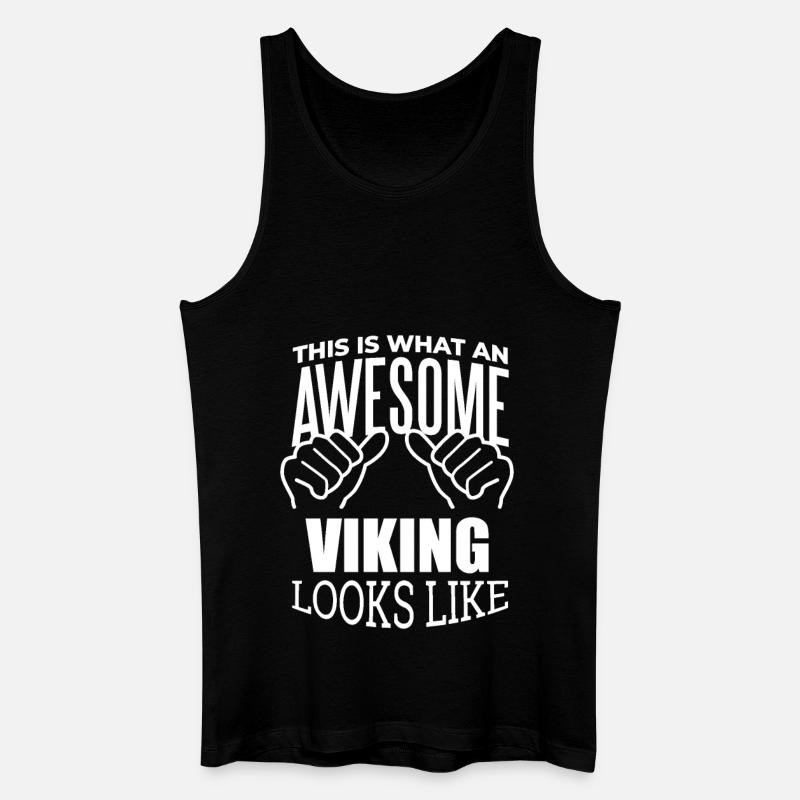 Wikinger - Männer Bio Tank Top - Schwarz