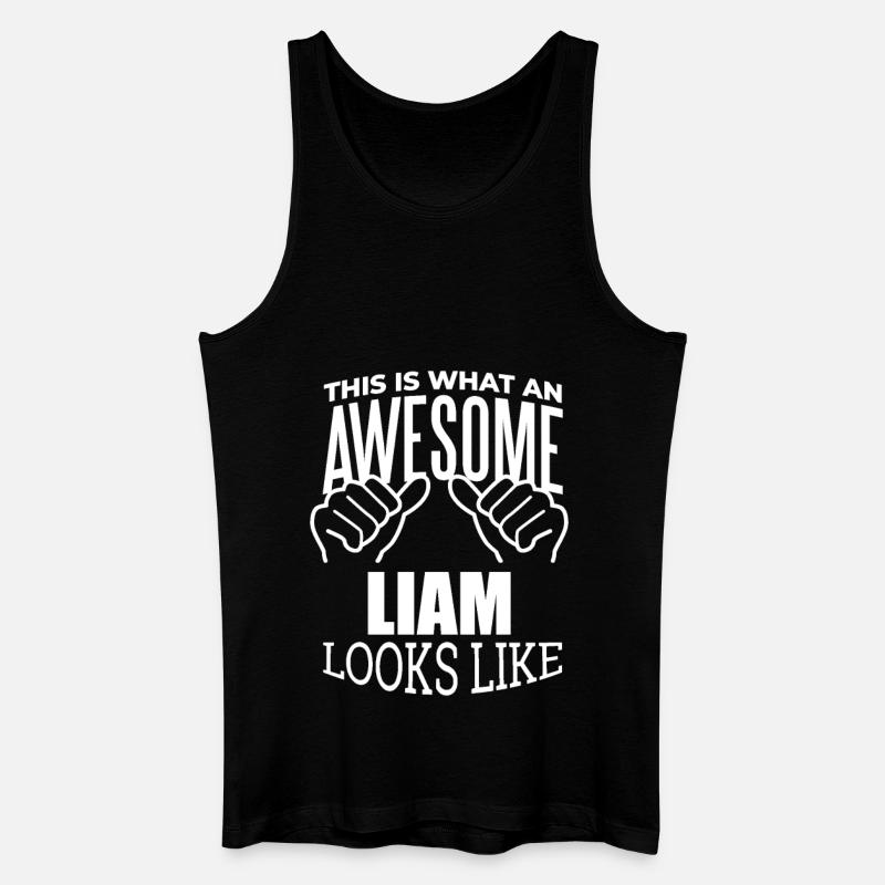 Liam - Männer Bio Tank Top - Schwarz
