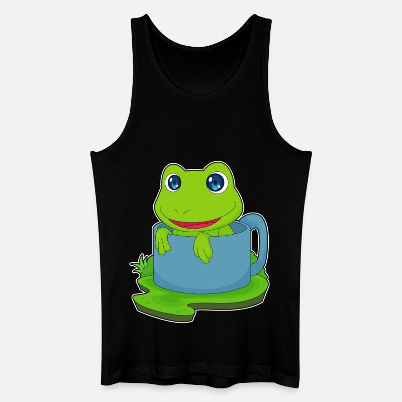 Mug grenouille - Débardeur bio Homme - noir