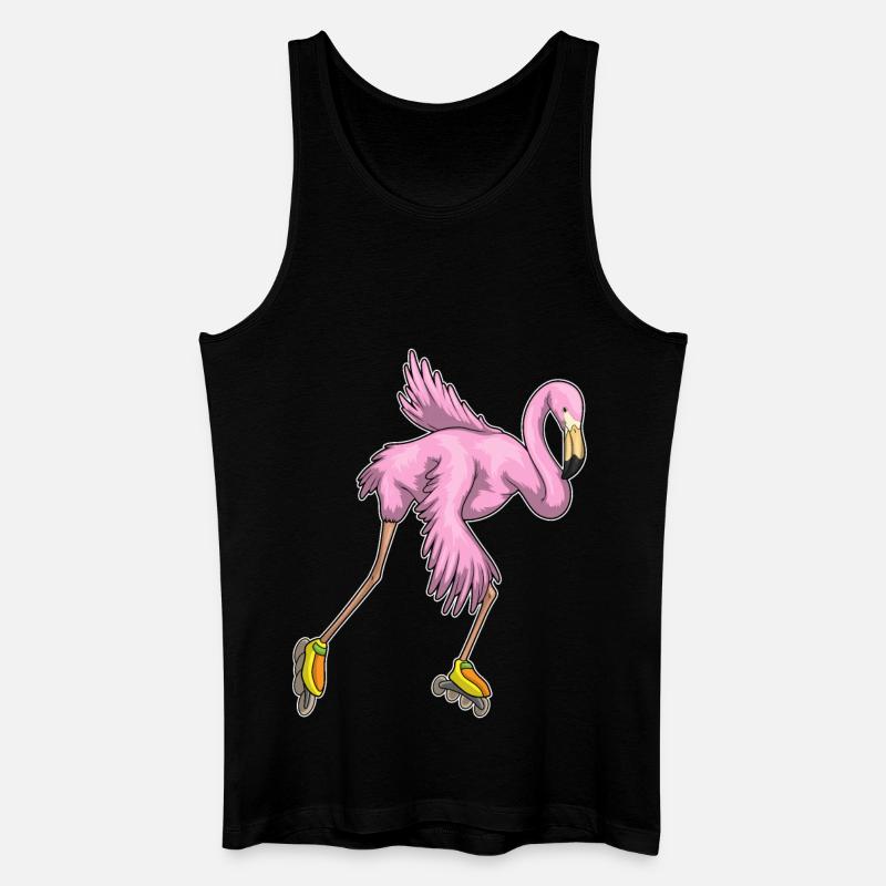 Flamingo Inline skating Rollschuhe - Männer Bio Tank Top - Schwarz