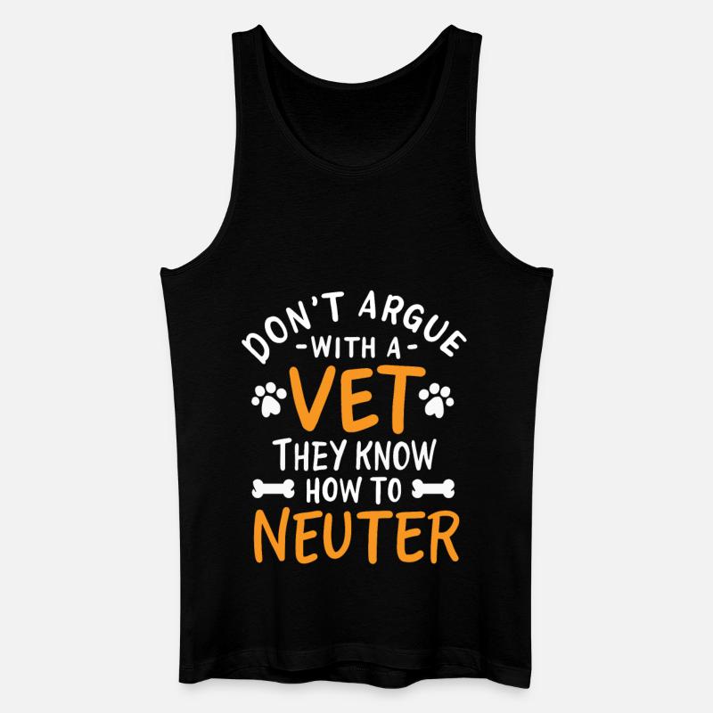 Tierarzt - Männer Bio Tank Top - Schwarz