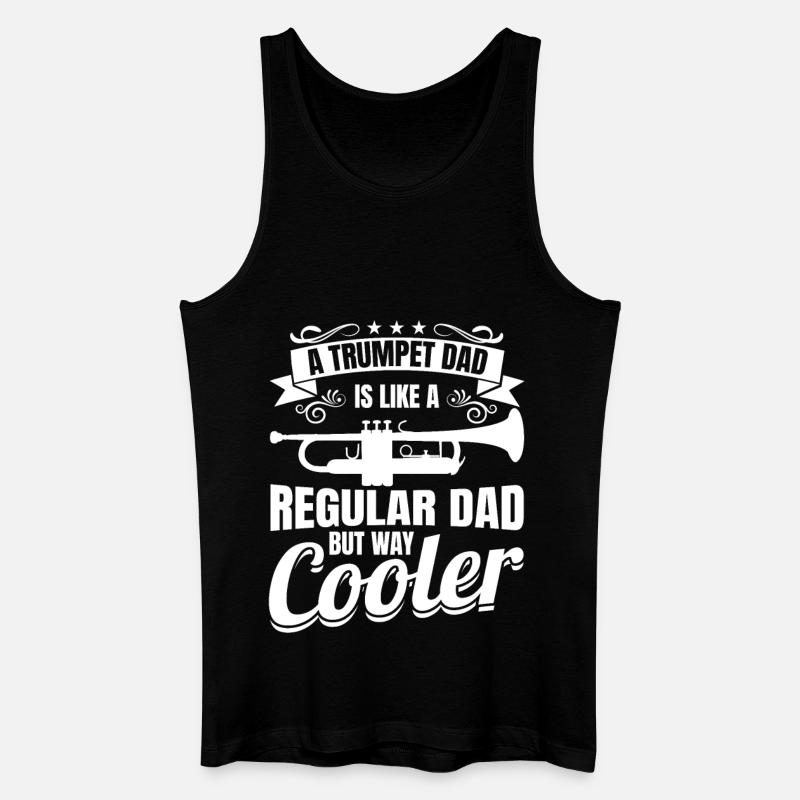 Trompeter Vater - Männer Bio Tank Top - Schwarz