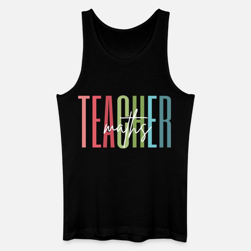 Mathelehrerin Mathe Lehrerin Geschenk - Männer Bio Tank Top - Schwarz