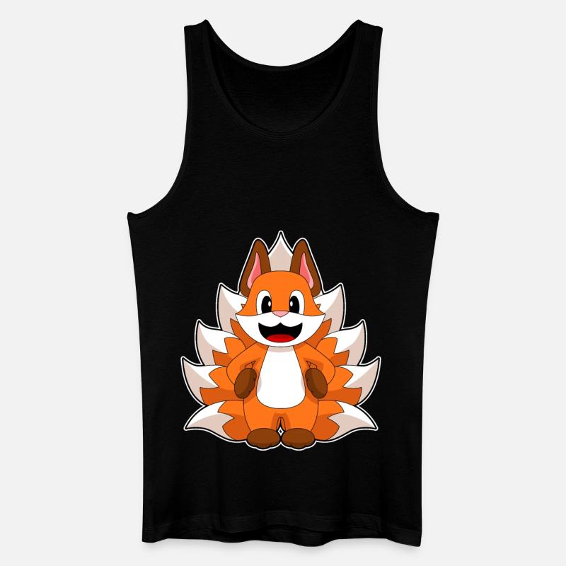 Funny Fox - Men’s Organic Tank Top - black