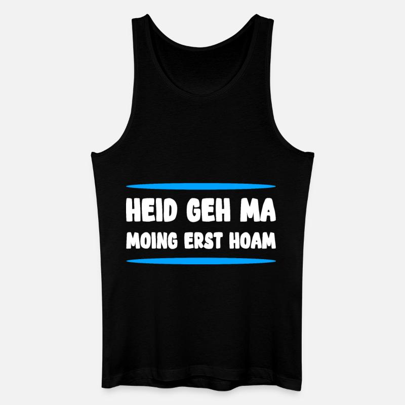 Bayrischer Spruch  - Männer Bio Tank Top - Schwarz