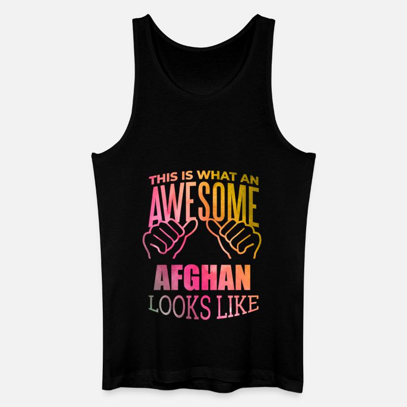 Afghanistan - Männer Bio Tank Top - Schwarz