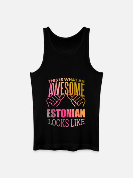 Estonia Estonia Estonia - Men’s Organic Tank Top - black
