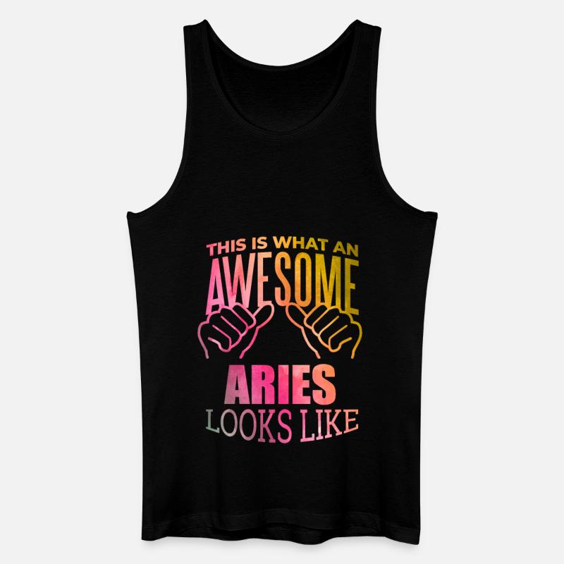 Widder - Männer Bio Tank Top - Schwarz