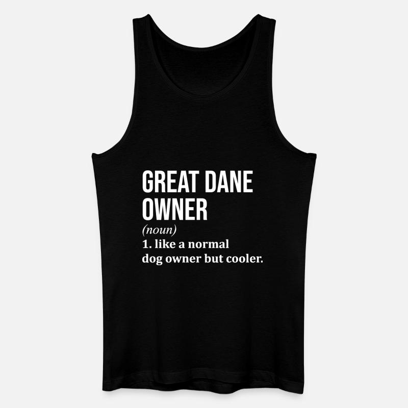 Deutsche Dogge - Männer Bio Tank Top - Schwarz
