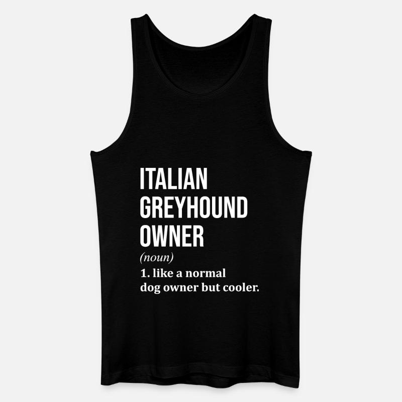 Windhund - Männer Bio Tank Top - Schwarz