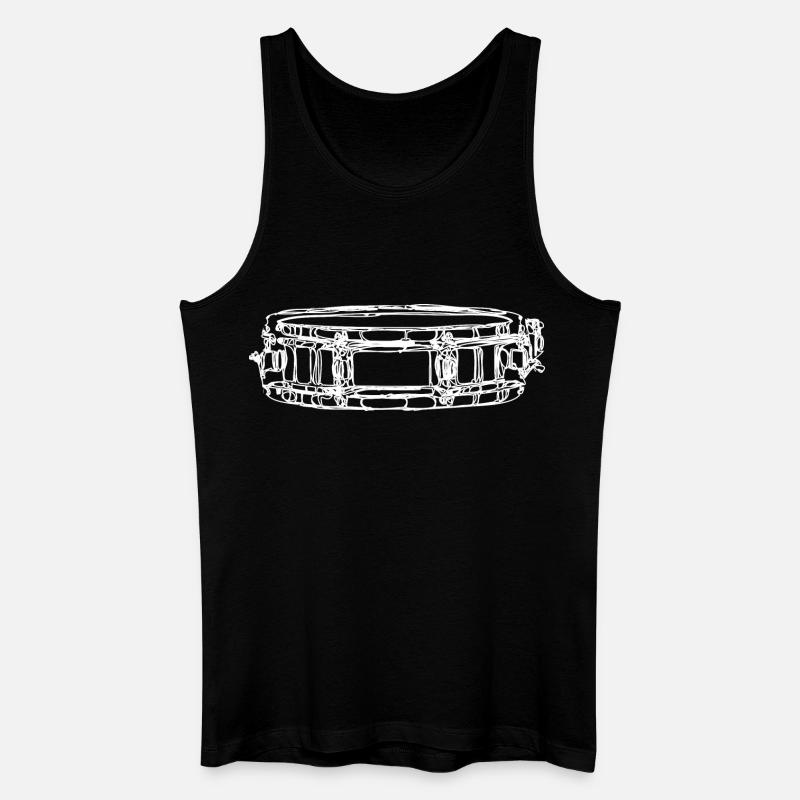 Rührtrommel - Männer Bio Tank Top - Schwarz