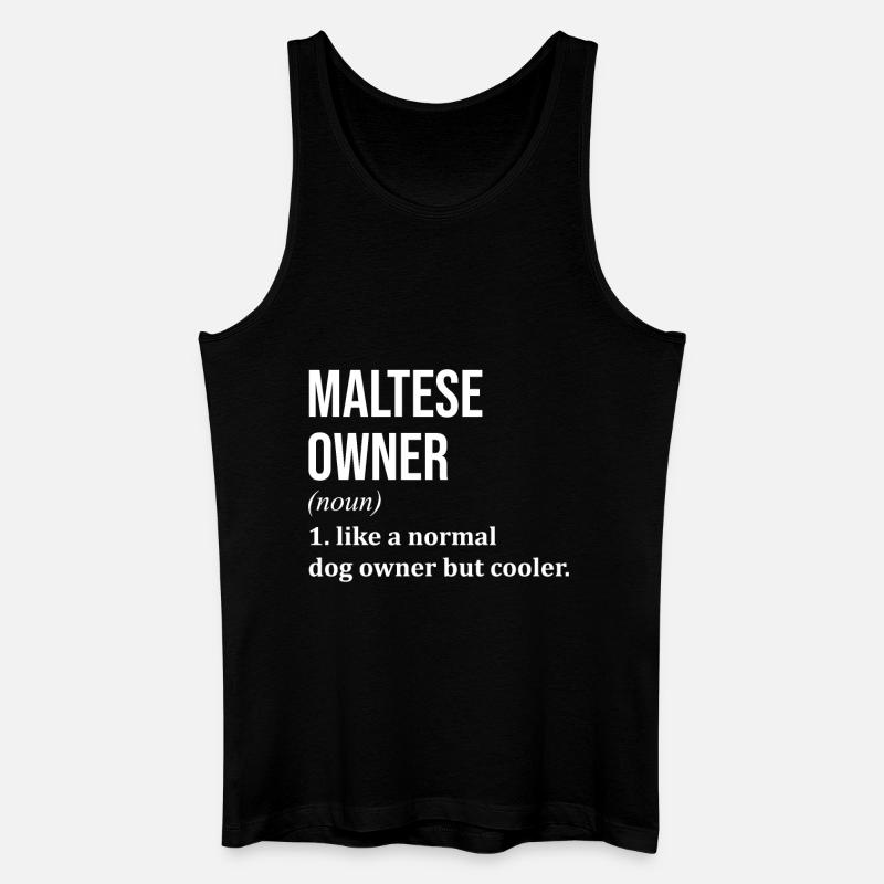Maltesisch - Männer Bio Tank Top - Schwarz