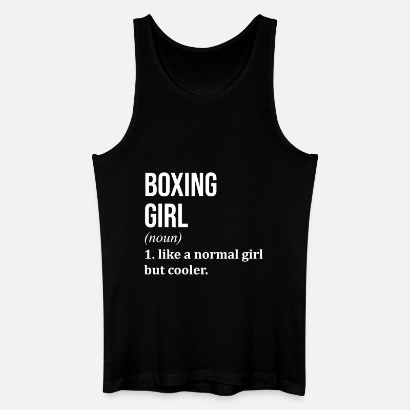 Boxen - Männer Bio Tank Top - Schwarz