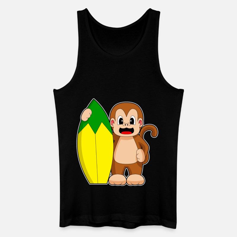Monkey Banana Surf - Débardeur bio Homme - noir