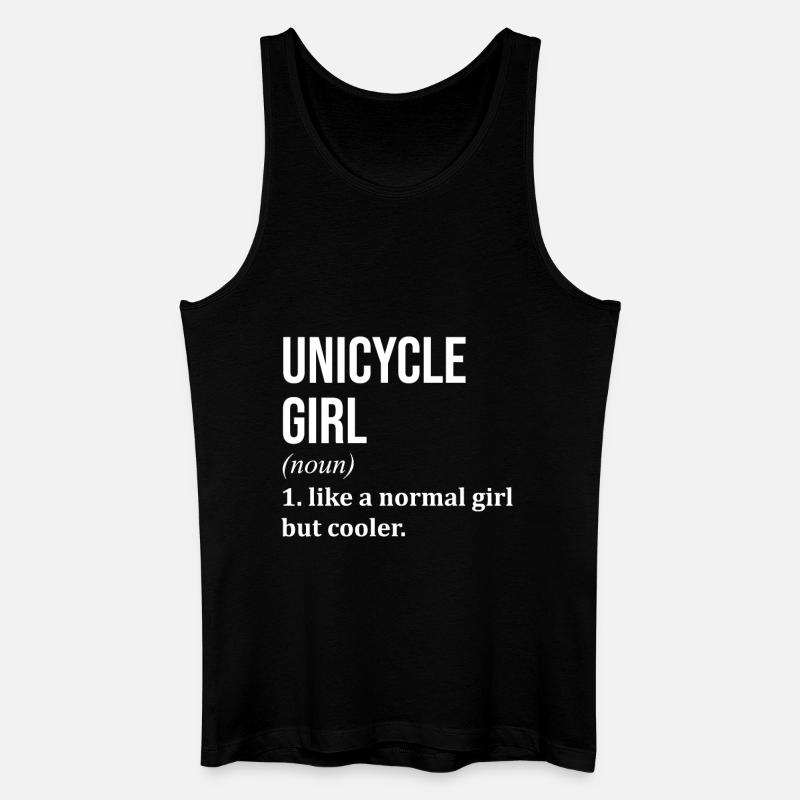 Einrad - Männer Bio Tank Top - Schwarz