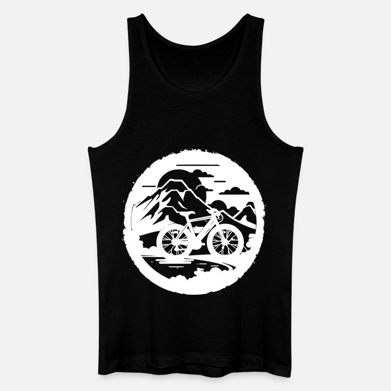 Graphiques de VTT - Débardeur bio Homme - noir