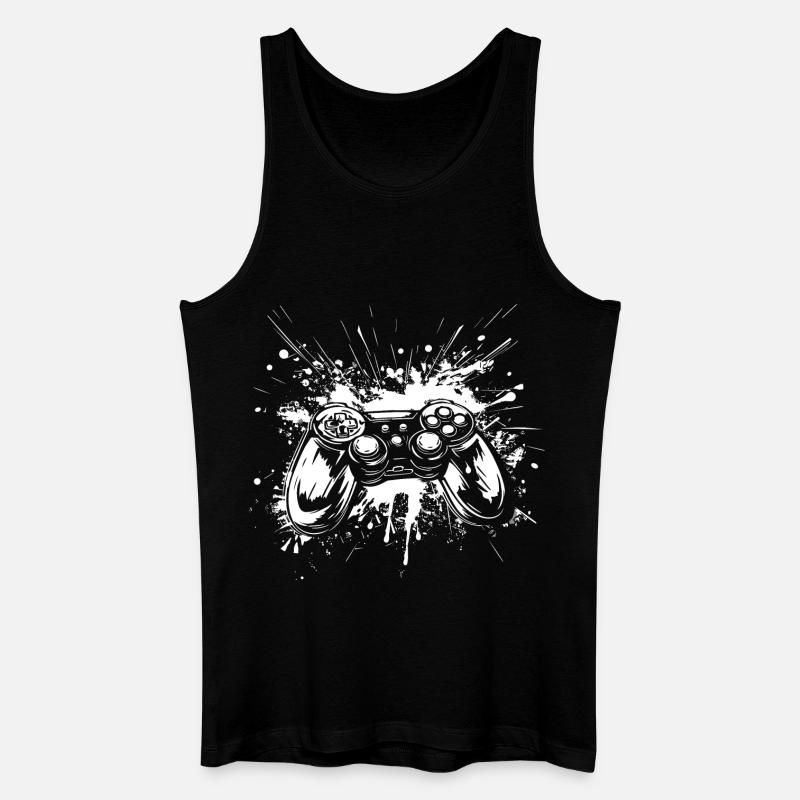 Game Controller - Männer Bio Tank Top - Schwarz