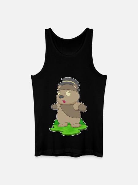 Bear Halloween Zombie - Men’s Organic Tank Top - black