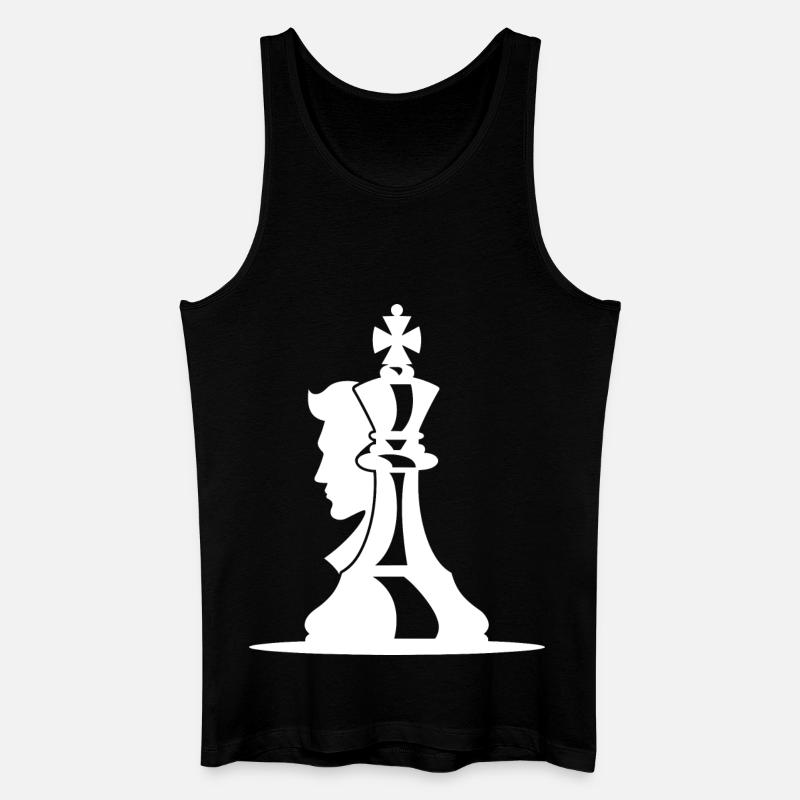 Chess Player Drawing - Men’s Organic Tank Top - black