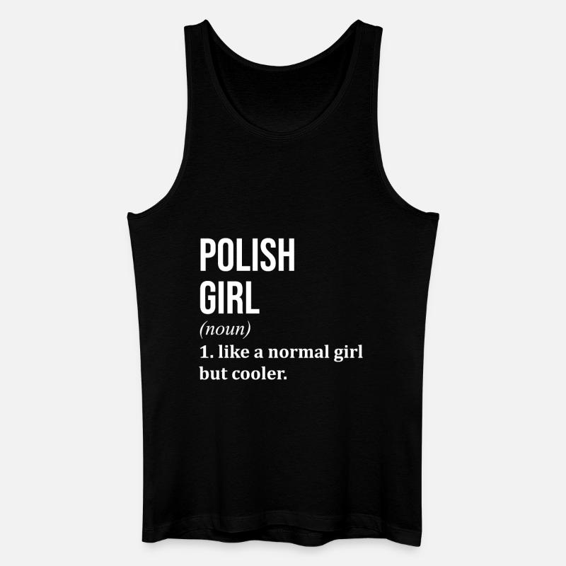 Polen - Männer Bio Tank Top - Schwarz