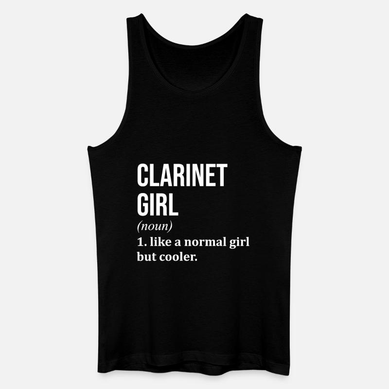 Klarinette - Männer Bio Tank Top - Schwarz