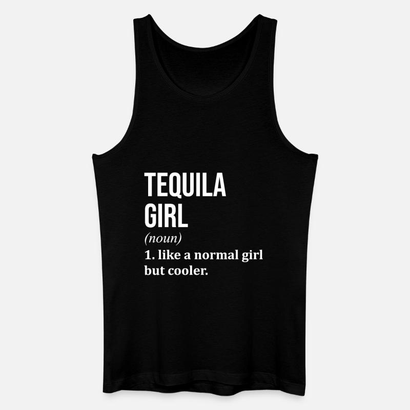 Tequila - Männer Bio Tank Top - Schwarz