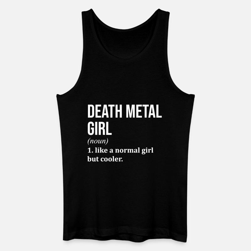 Death Metal - Männer Bio Tank Top - Schwarz
