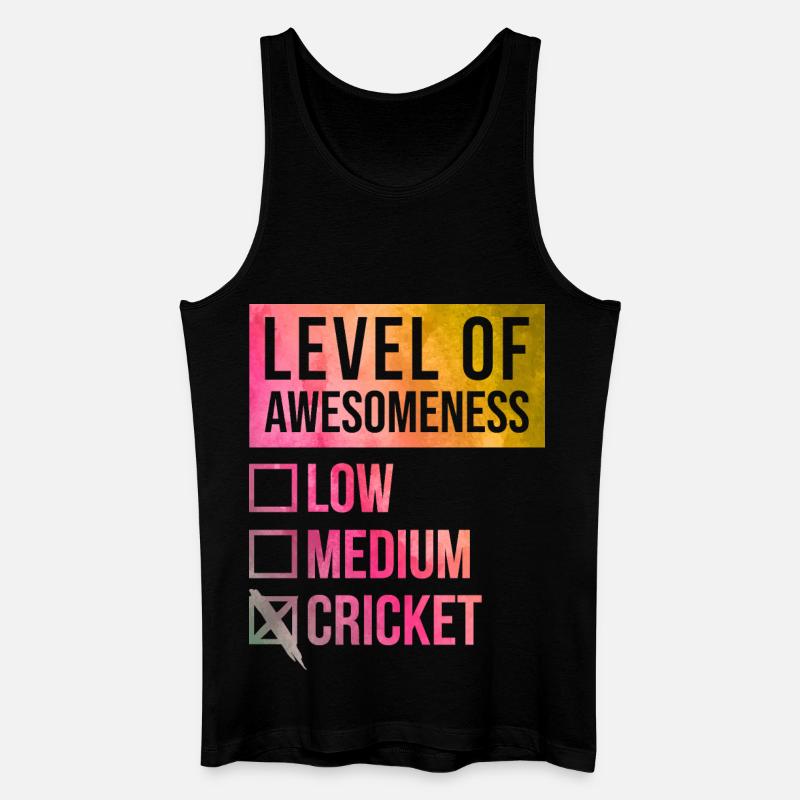 Kricket - Männer Bio Tank Top - Schwarz