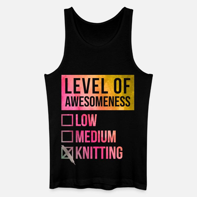 Knitting - Men’s Organic Tank Top - black