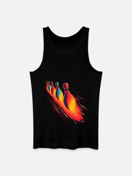 Kegelbahn Steamwave - Männer Bio Tank Top - Schwarz